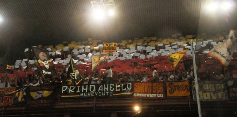 Curva Sud Benevento, gli ultras dicono no al rimborso: “Preferiamo fare beneficenza”