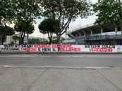 “Sistema calcio vergogna”, striscione della Nord di Bergamo contro la ripresa del calcio