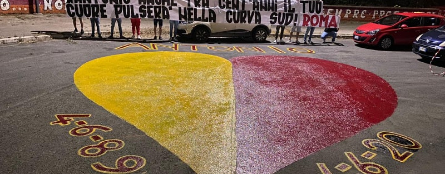 Roma, gli ultras ricordano De Falchi 31 anni dopo: “Il tuo cuore pulserà nella Sud”