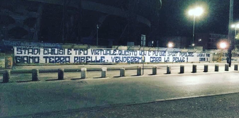 “Stadi chiusi e tifo virtuale, questo non è più uno sport popolare”: il dissenso degli ultras campani